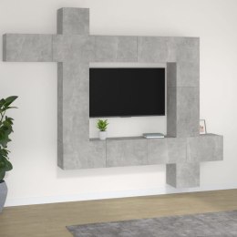  Zestaw 9 szafek TV, szarość betonu, materiał drewnopochodny Lumarko!