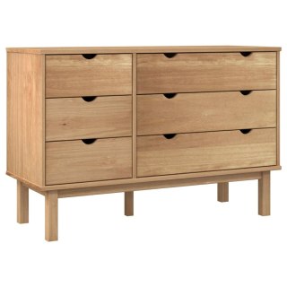  Komoda z szufladami, 113,5x39,5x73 cm, lite drewno sosnowe Lumarko!