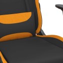  Obrotowy fotel gamingowy, czarno-ciemnożółty, obity tkaniną Lumarko!