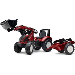  Traktor Valtra Bordowy Na Pedały Z Przyczepką I Łyżką Od 3 Lat Lumarko!