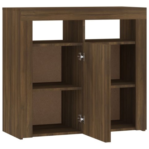  Szafka z oświetleniem LED, brązowy dąb, 80x35x75 cm Lumarko!