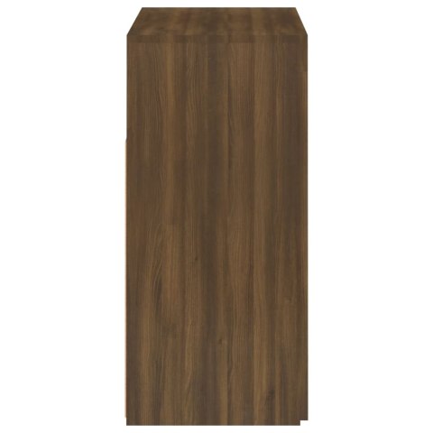  Szafka z oświetleniem LED, brązowy dąb, 80x35x75 cm Lumarko!