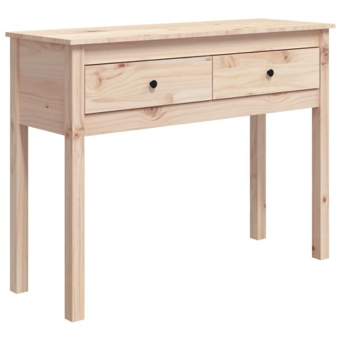  Stolik konsolowy, 100x35x75 cm, lite drewno sosnowe Lumarko!