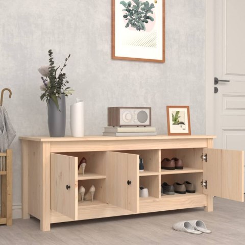  Szafka na buty, 110x38x45,5 cm, lite drewno sosnowe Lumarko!