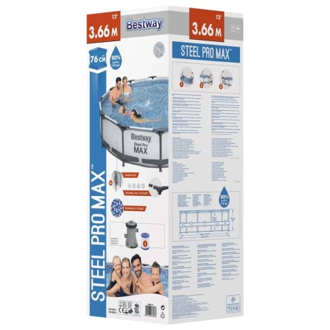  Basen Steel Pro MAX, 366 x 76 cm Lumarko!