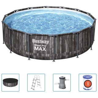  Basen Steel Pro MAX z akcesoriami, okrągły, 427x107 cm Lumarko!