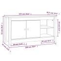  Szafka pod telewizor, szara, 103x36,5x52 cm, drewno sosnowe Lumarko!