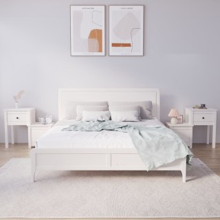 Szafki nocne, 2 szt, białe, 79,5x38x65,5 cm lite drewno sosnowe Lumarko!