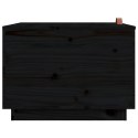  Skrzynie z pokrywami, 3 szt., czarne, lite drewno sosnowe Lumarko!