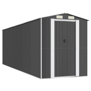  Szopa ogrodowa, antracytowa, 192x606x223 cm, stal galwanizowana Lumarko!