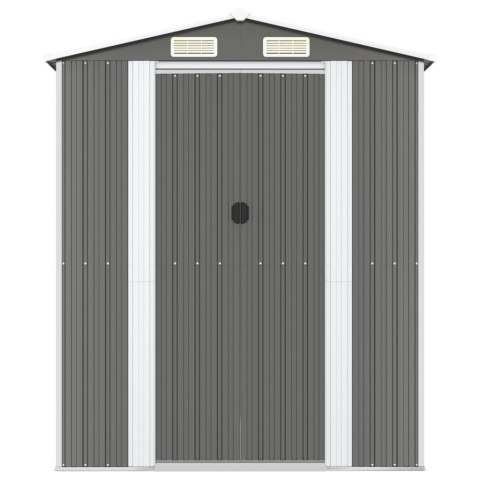  Szopa ogrodowa, jasnoszara,192x855x223 cm, stal galwanizowana Lumarko!