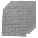  Panele 3D z imitacją cegły, samoprzylepne, 10 szt., antracytowe Lumarko!