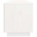  Szafka pod TV, biała, 100x34x40 cm, lite drewno sosnowe Lumarko!