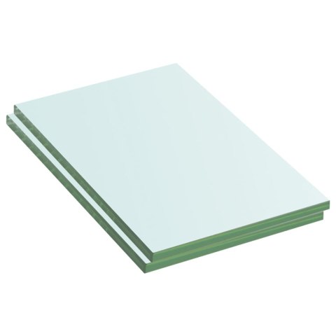  Półki, 2 szt., panel bezbarwnego szkła, 20 x 12 cm Lumarko!