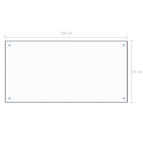  Panel ochronny do kuchni, przezroczysty, 100x50 cm, szkło Lumarko!