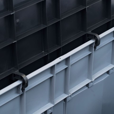  Skrzynia ogrodowa, 320 L, szaro-czarna Lumarko!