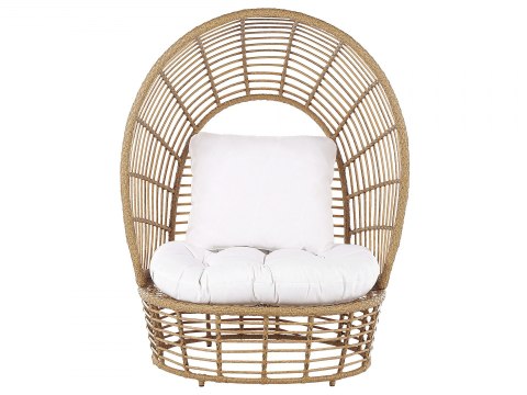  Rattanowy fotel kokon naturalny LIDO