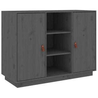  Komoda, szara, 100x40x75 cm, lite drewno sosnowe Lumarko!