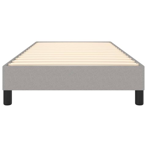  Łóżko kontynentalne, jasnoszare, obite tkaniną, 90x200 cm Lumarko!