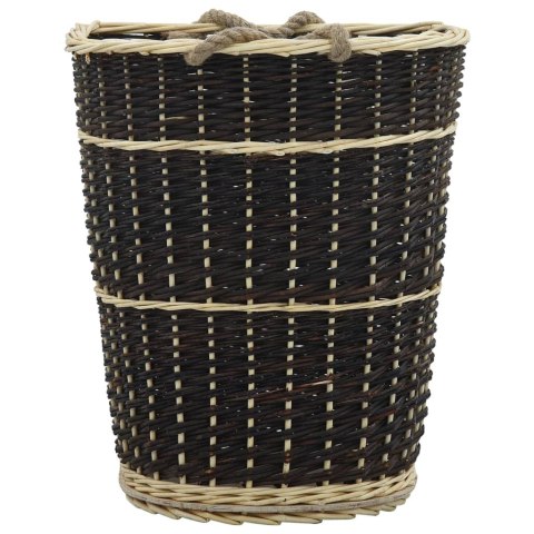  Plecak na drewno opałowe, 50x44x58 cm, naturalna wiklina Lumarko!