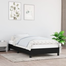  Rama łóżka, czarna, 80 x 200 cm, tapicerowana tkaniną Lumarko!