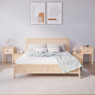  Szafki nocne, 2 szt., 79,5x38x65,5 cm, lite drewno sosnowe Lumarko!