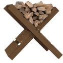  Stojak na drewno, miodowy brąz, 47x39,5x48 cm, drewno sosnowe Lumarko!