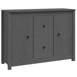  Komoda, szara, 100x35x74 cm, lite drewno sosnowe Lumarko!