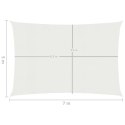  Żagiel przeciwsłoneczny, 160 g/m², biały, 5x7 m, HDPE Lumarko!