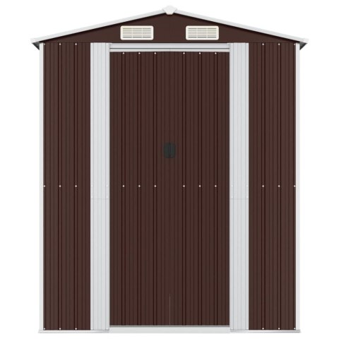  Szopa ogrodowa, ciemny brąz, 192x606x223 cm, stal galwanizowana Lumarko!