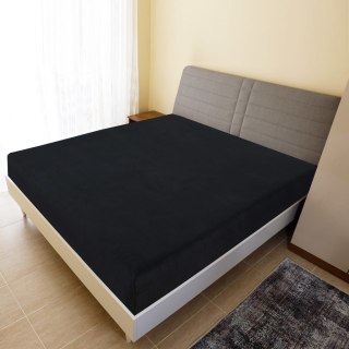  Prześcieradła, 2 szt., czarne, 100x200 cm, dżersej bawełniany Lumarko!