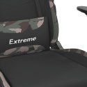  Obrotowy fotel gamingowy z podnóżkiem, czarno-moro tkanina Lumarko!