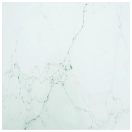  Blat stołu, biały, 70x70 cm, 6 mm, szkło ze wzorem marmuru Lumarko!