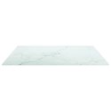  Blat stołu, biały, 70x70 cm, 6 mm, szkło ze wzorem marmuru Lumarko!