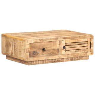  Stolik kawowy, 90x60x29 cm, surowe drewno mango Lumarko!
