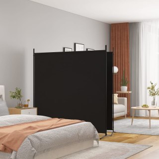  Parawan 2-panelowy, czarny, 348 x 180 cm, tkanina Lumarko!