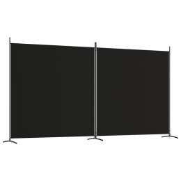  Parawan 2-panelowy, czarny, 348 x 180 cm, tkanina Lumarko!