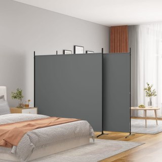  Parawan 3-panelowy, antracytowy, 525x180 cm, tkanina Lumarko!