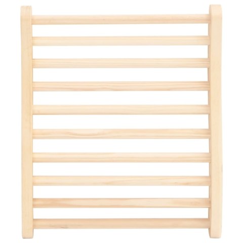  Oparcie do sauny w kształcie litery S, lite drewno sosnowe Lumarko!