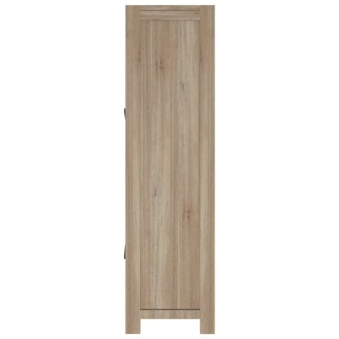  Regał na książki z 4 półkami, 80x30x110cm, lite drewno akacjowe Lumarko!
