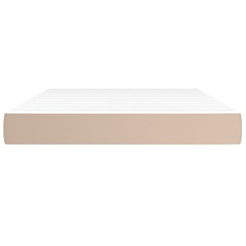  Materac kieszeniowy, cappuccino, 140x200x20 cm, sztuczna skóra Lumarko!