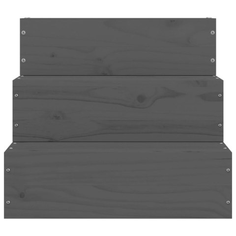  Schody dla zwierząt, szare, 40x37,5x35 cm, lite drewno sosnowe Lumarko!