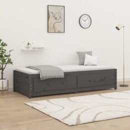  Łóżko dzienne, szare, 90x200 cm, lite drewno sosnowe Lumarko!