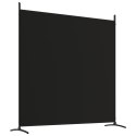  Parawan 3-panelowy, czarny, 525x180 cm, tkanina Lumarko!