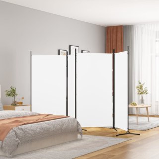  Parawan 4-panelowy, biały, 346x180 cm, tkanina Lumarko!