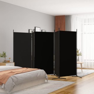  Parawan 5-panelowy, czarny, 433x180 cm, tkanina Lumarko!