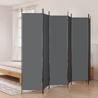  Parawan 6-panelowy, antracytowy, 300x200 cm, tkanina Lumarko!
