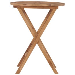 Składany stół ogrodowy, 60 cm, lite drewno tekowe Lumarko!