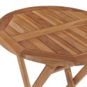  Składany stół ogrodowy, 60 cm, lite drewno tekowe Lumarko!