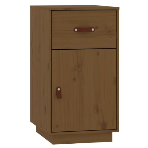  Toaletka z LED, miodowy brąz, lite drewno sosnowe Lumarko!